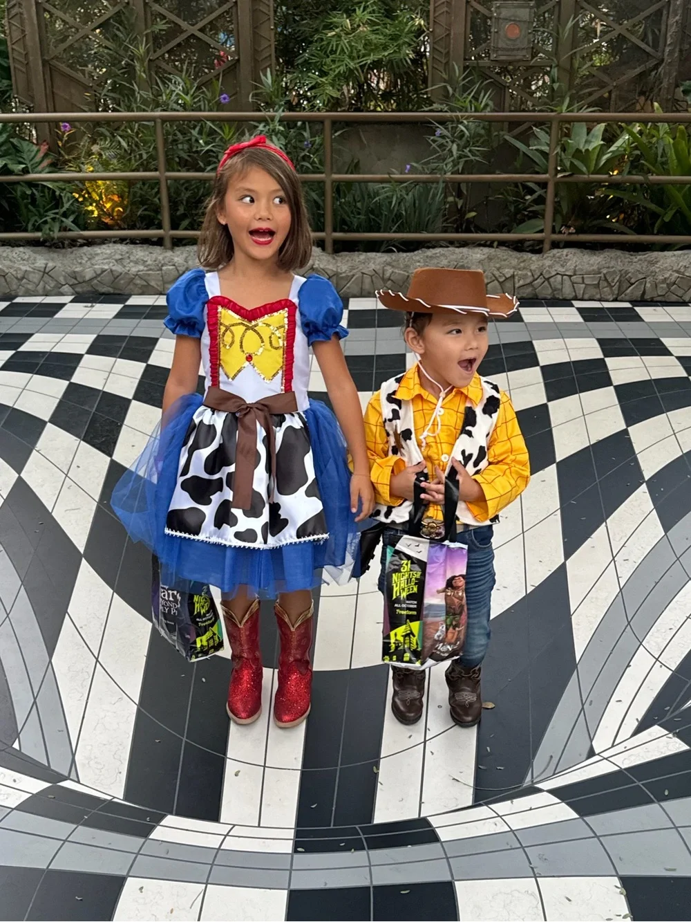 Cowgirl/Jesse Dress-Up Costume for Girls with Cowprint Skirt